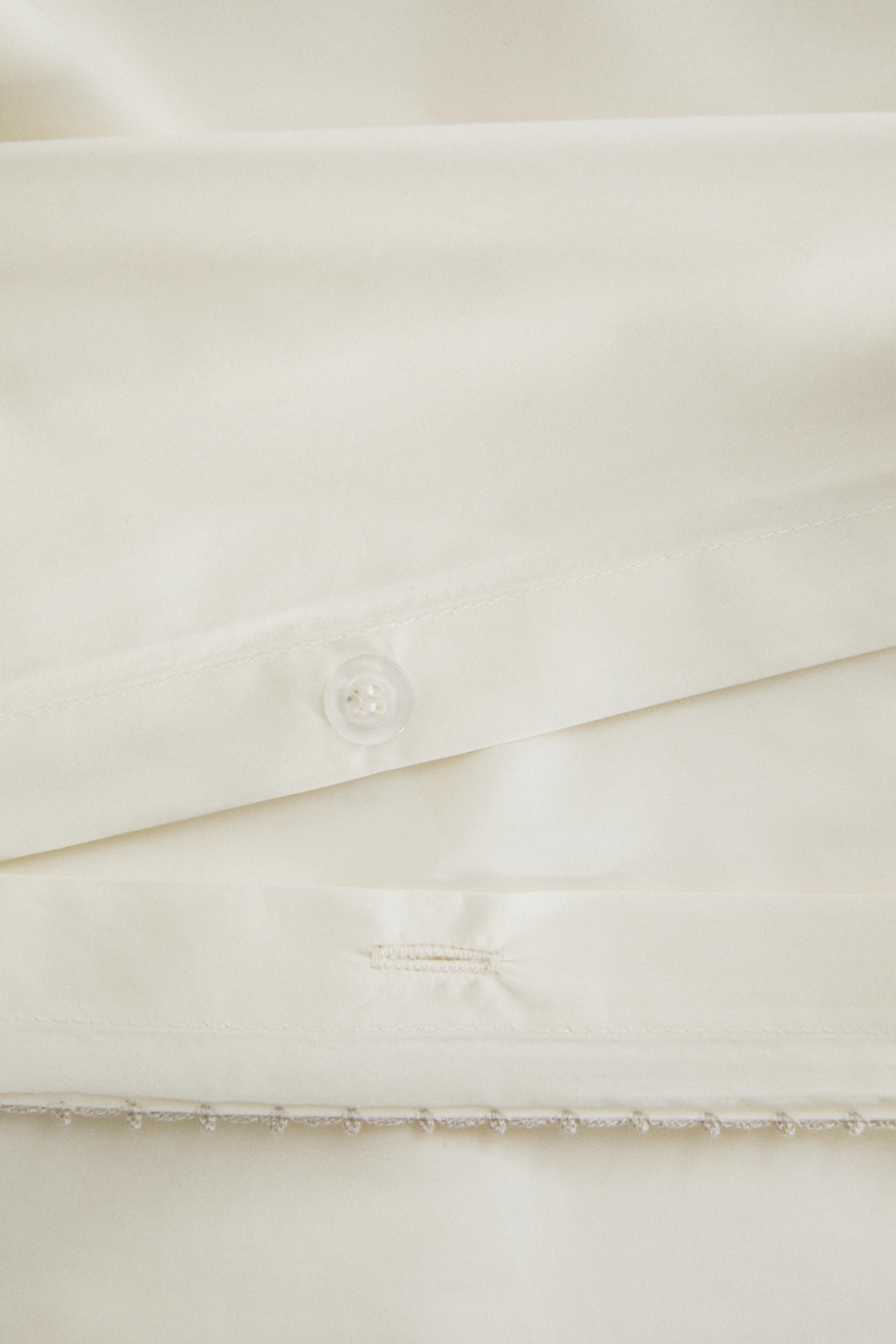 CHILDREN'S DUVET COVER WITH EMBROIDERED TRIM